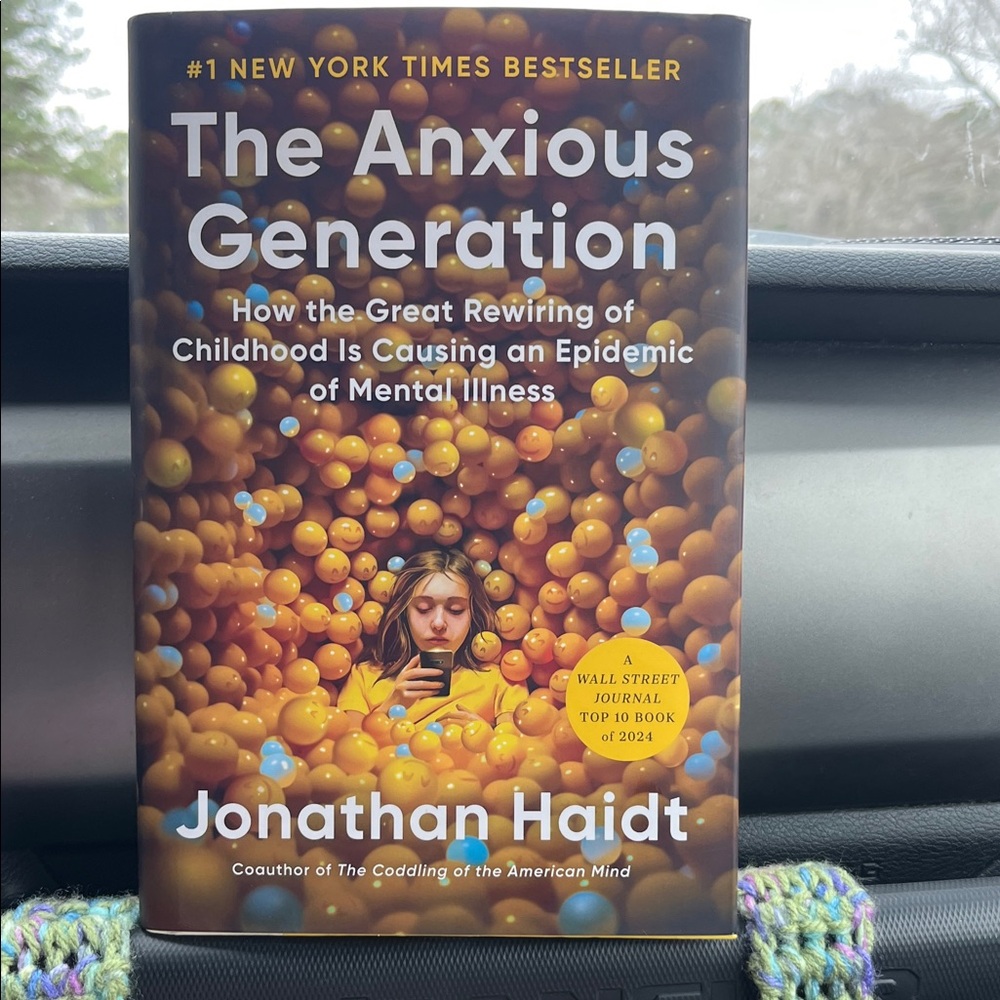 The Anxious Generation Book by Jonathan Haidt